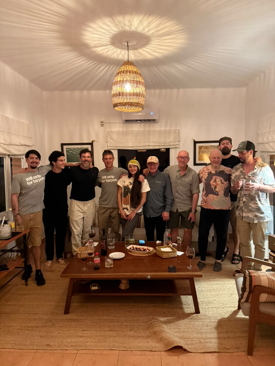 Guests, guides and the Tariquía Lodge team at the farewell dinner