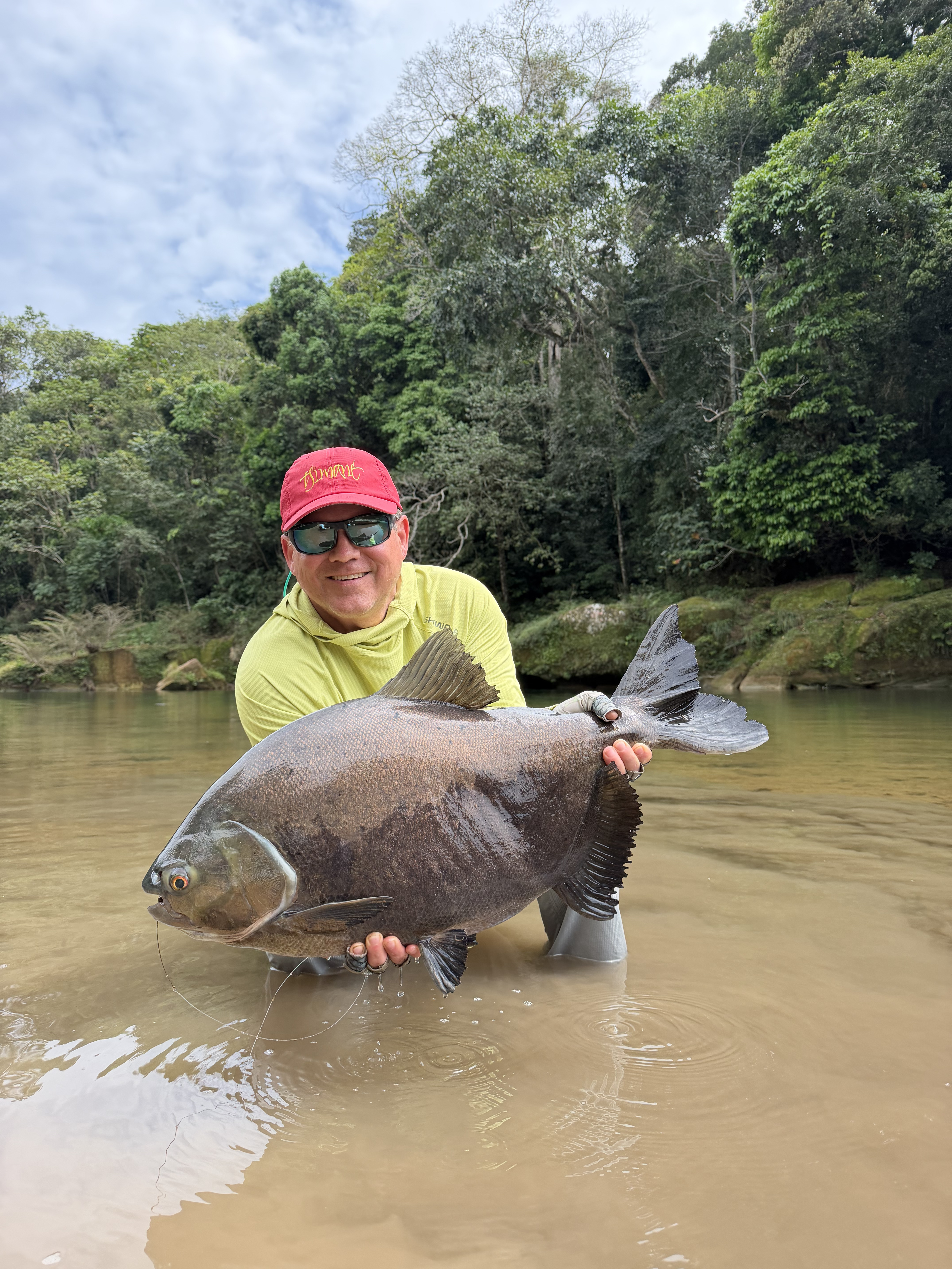One of the ten pacú landed at Sécure during Week 13