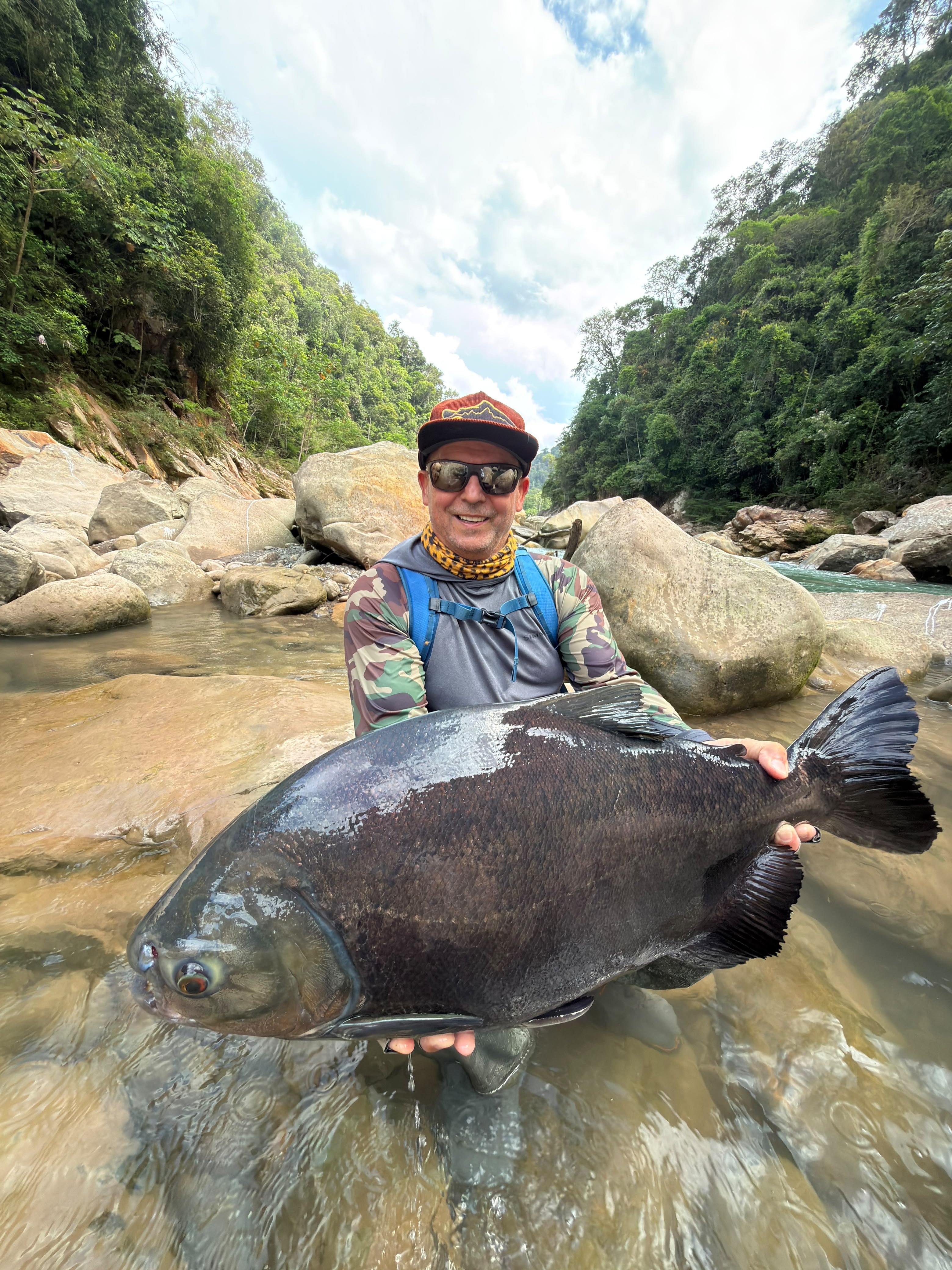 Helmut with a giant pacú